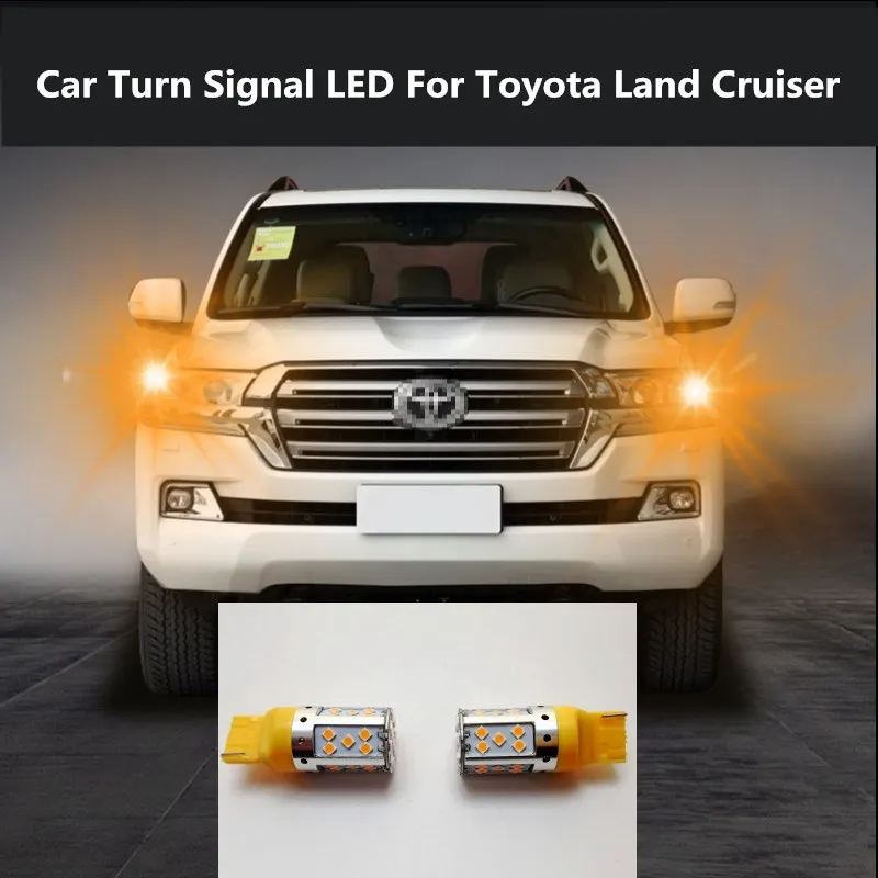 Car Turn Signal LED For Toyota Land Cruiser LC200 2010-2019 Command light headlight modification 12V 10W 6000K 2PCS