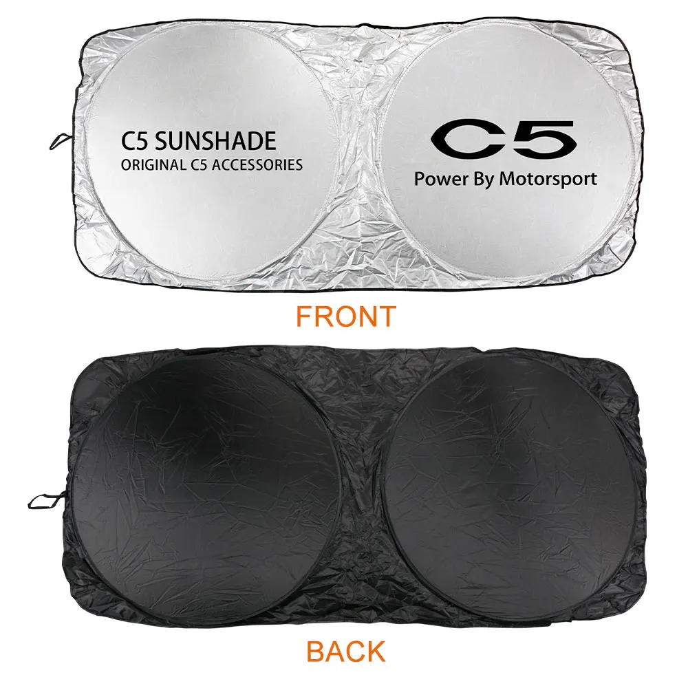 Car Windshield Sun Shade Cover Accessories Anti UV Reflector For Citroen C5 2.3 3.0 1.6T 1.8T 350THP 360THP CVVT Aircross SUV