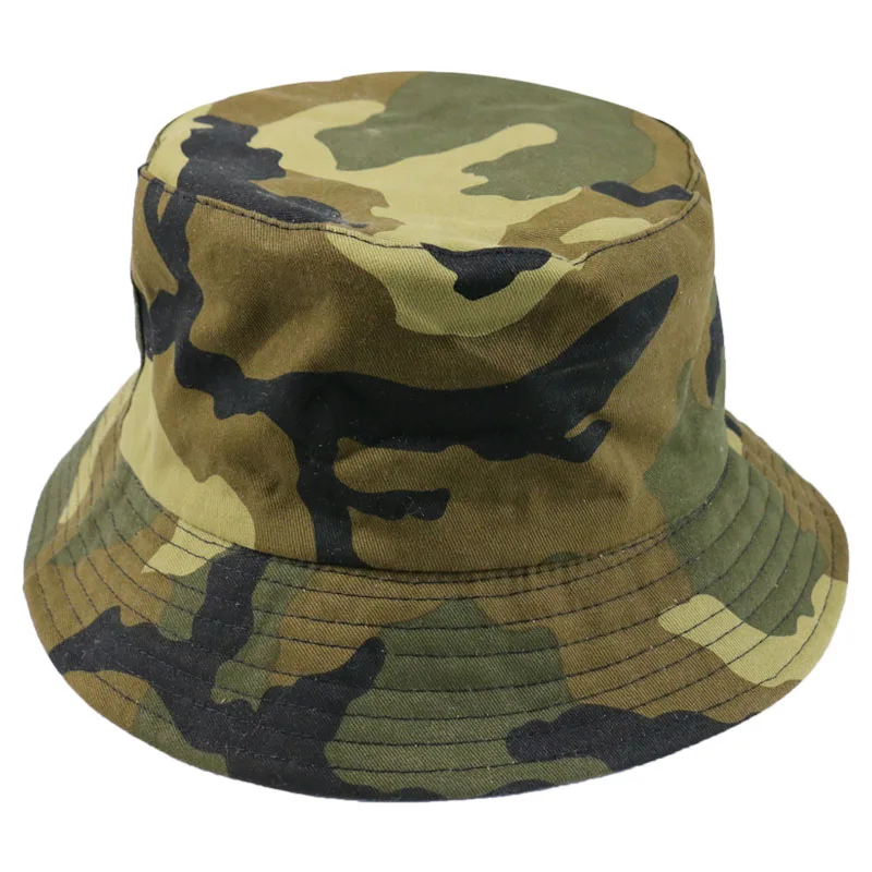 FOXMOTHER New Autumn Fashion Camo Gorras Casquette Army Green Camouflage Fishing Hats Bucket Caps Women Mens