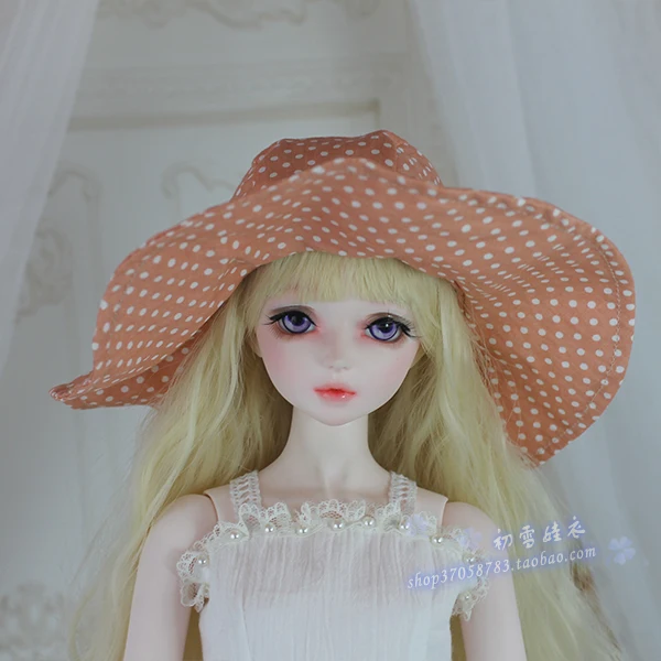 1/4 1/3 BJD Accessories doll sun hat for BJD/SD MSD SD13 blyth random color,not include doll,shoes,wig.clothes and other E2501