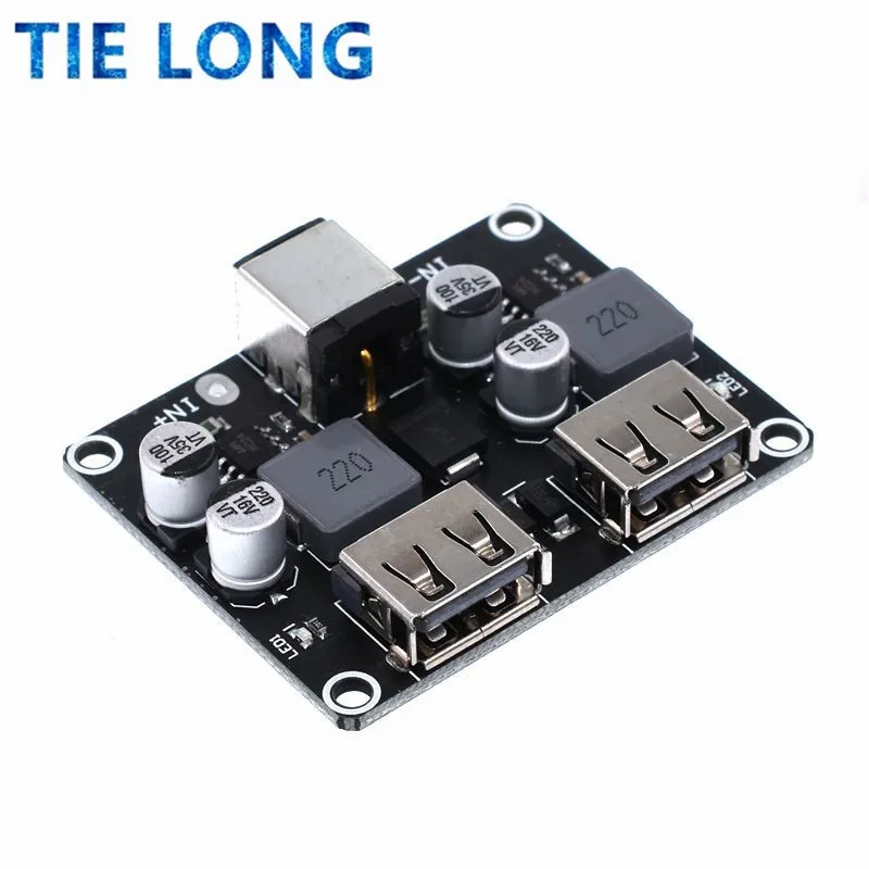 USB QC3.0 QC2.0 USB DC-DC Buck Converter Charging Step Down Module 6-32V 9V 12V 24V to Fast Quick Charger Circuit Board 5V