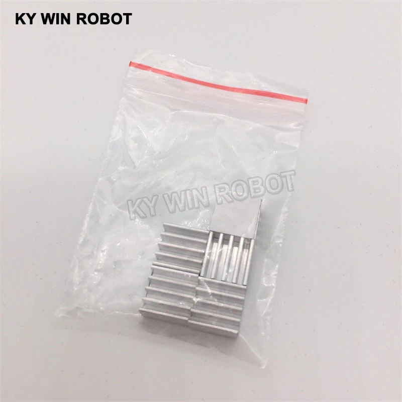 5Pcs Mini Adhesive Aluminium Kühler Kühlkörper A4988 Kühlkörper 9x9x5mm Kühler Für 3D Drucker schrittmotor Fahrer VGA RAM LED IC