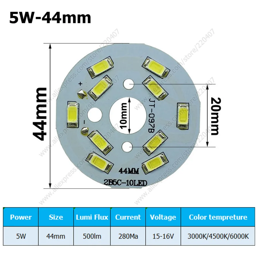 5W SMD5730 Brightness SMD Light Board Led Lamp Panel For Ceiling PCB With LED,Aluminum plate base with smd chip