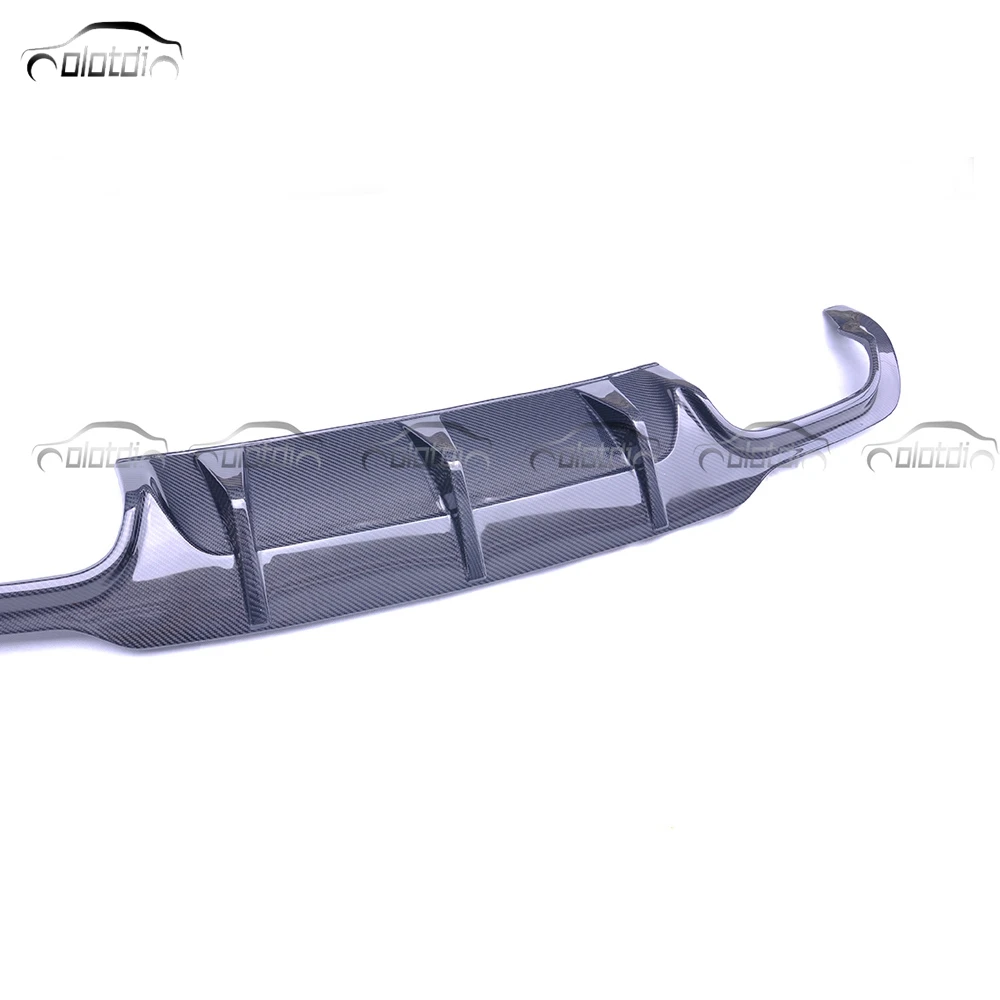 Carbon Fiber Rear Bumper Lip Shark Fin Spoiler Diffuser for Mercedes Benz W204 C63 Sedan 2012-2014