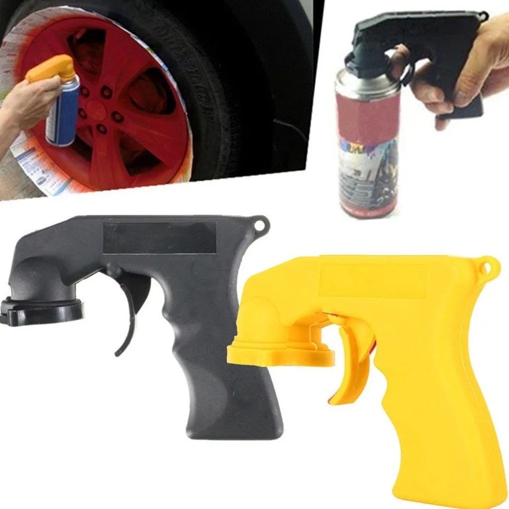 Spray Adaptor Paint Care Aerosol Spray Gun Handle with Full Grip Trigger Locking Collar Car Maintenance Painting Paint Tool