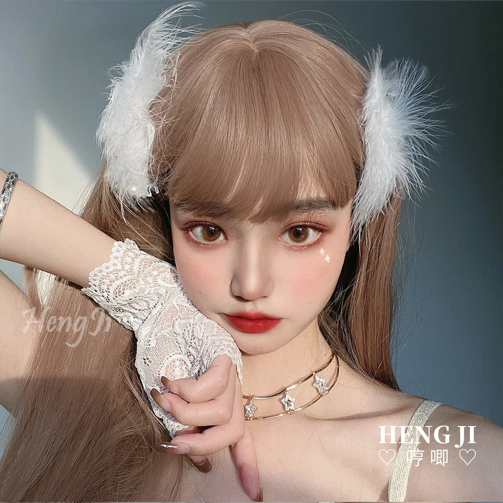 Celebrity Wig Women's Long Hair Natural Realistic E-Sports Girl JK Face Repair Lolita Cute cosplay accessories lolita wig