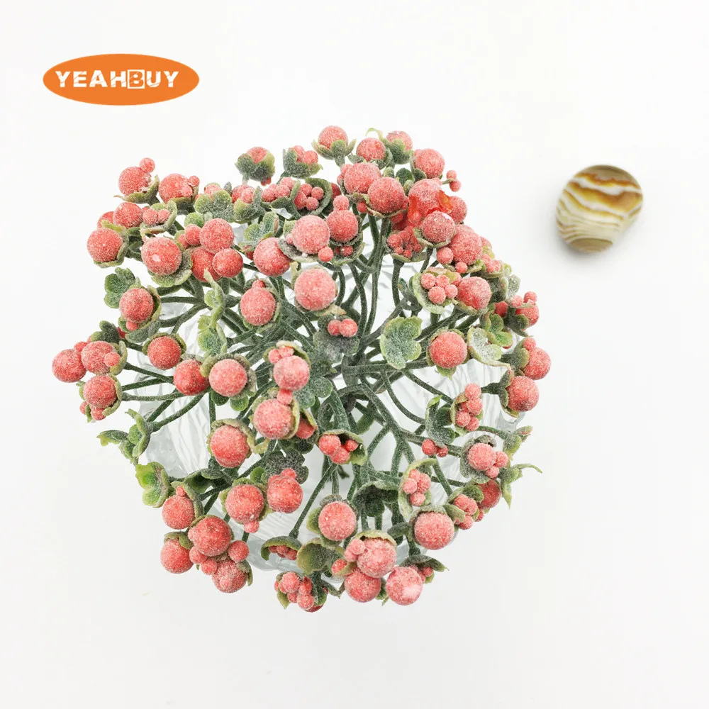 باقة أوراق نبات البلوط الاصطناعية، ديكور زفاف DIY، إكليل عيد الميلاد، حرفة سجل القصاصات، زهرة وهمية، 6 قطع #3