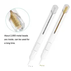 1mm Bullion Pen Metal Nail Beads Dotting Pen Painting Gold Silver Rhinestone Plastic Handle Nail Art Decoration Tool