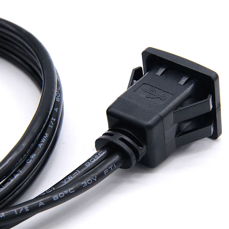 كابل usb 3.0 و USB2.0 مزدوج ، كابل تركيب لوحة القيادة ، معزول ، ذكر إلى أنثى ، 1 متر/2 متر