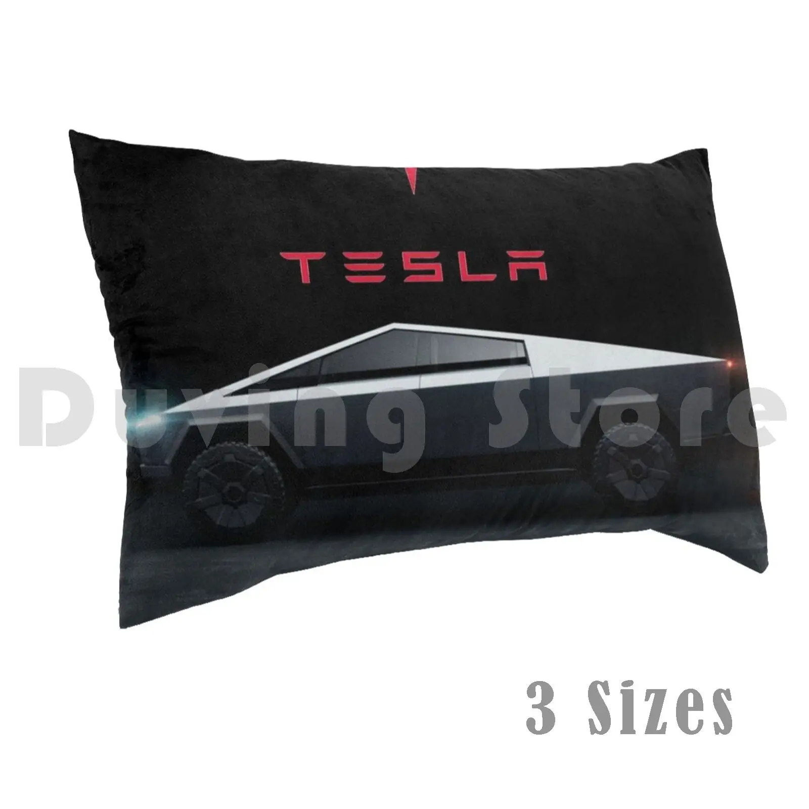 Cybertruck Pillow Case Printed 35x50 Cybertruck Tesla Ev Electric Car Off Road