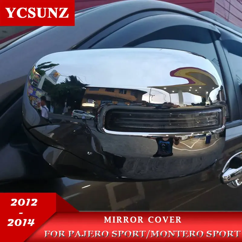 

ABS chrome mirror cover For Mitsubishi Pajero Sport 2012 2013 2014 side mirror covers parts For montero sport 2014 accessories