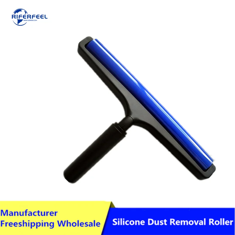 Industrial PCB LCD SMT Dust Removal Cleaning Room Tool Silicone Sticky Roller Anti-static Silicone Tacky Roller With Plastic Han