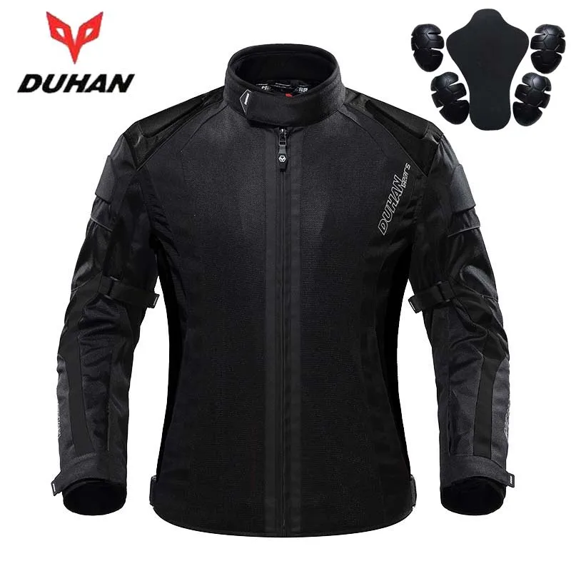 NEW Summer Cool Mesh Motorcycle Jacket DUHAN Motorbike Jackets  Motocross Coat MOTO clothes CE Gear M L XL XXL XXXL