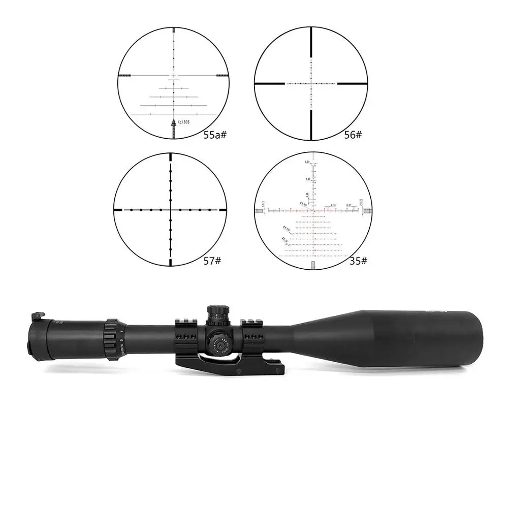 

Best 4-50x75 tactical scope optical sight large lens long range hunting clear vision 3 reticle riflescope for air rifle gun