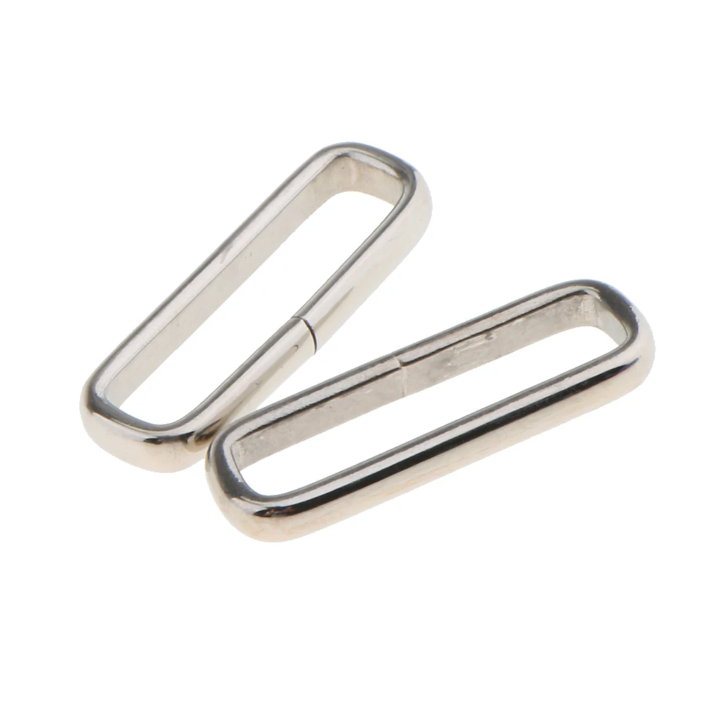 20Pcs Stainless Steel Watch Strap Retaining Keeper Hoop Loop Buckle Holder Ring