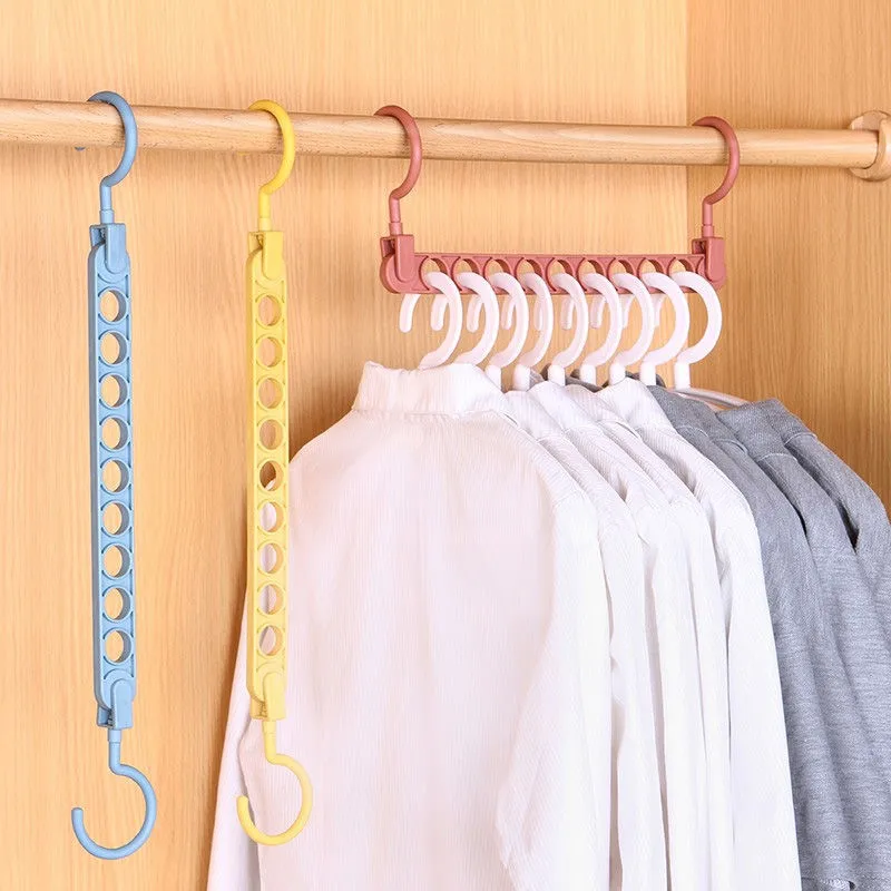 Magic Multi-port Support hangers for Clothes Drying Rack Multifunction Plastic Clothes Multifunction Tie Scarfs Belt Hanger