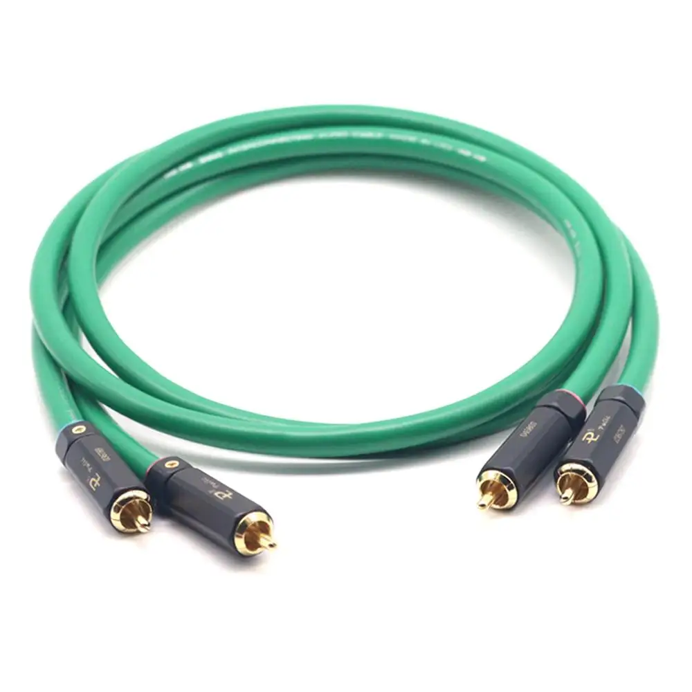 Hifi audio Interconnect cable 2328 Gold-plated 2RCA Cable High Quality 6N OFC HIFI RCA Male to Male Audio Cable