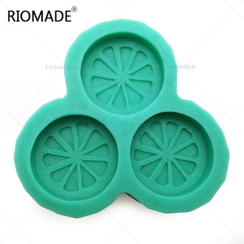 Orange Silicone Mold Cake Decorating Tools Handmade Soap Molds Pudding Jelly Dessert Chocolate Fruit Shape Mould S0075CZ