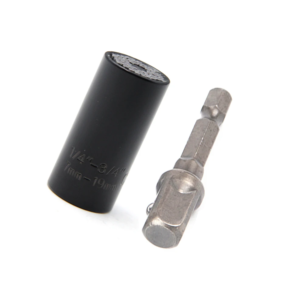 2pc 7-19mm Universal Torque Wrench Head Set Socket Sleeve Power Drill Ratchet Bushing Spanner Key Magic Multi Hand Tools