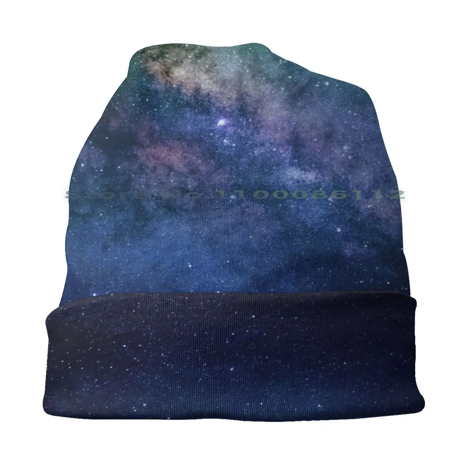 Galaxy Beanies Knit Hat Astronomy Astral Cosmos Universe Space Simple Abstract Texture Stars Milky Way Galaxy Starry Sky Starry