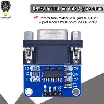MAX3232 RS232 para TTL Módulo Conversor de Porta Serial DB9 Conector MAX232 Para Arduino