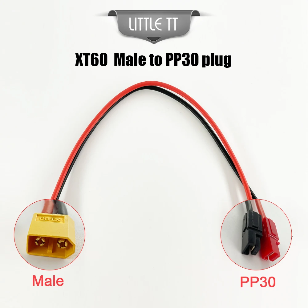 Connecteur adaptateur femelle à mâle pour batterie RC Lipo, câble d'extension, fils, moteur, 14AWG, 12AWG, 327mm, Count60, PP30 Bullet