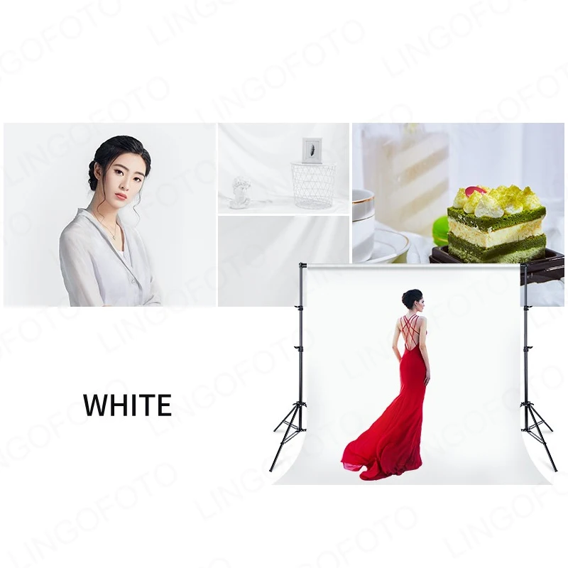Photography Background Backdrop With Laser Cutting Edge Smooth Green / White / Black Screen For Photo Studio Video AH1011a