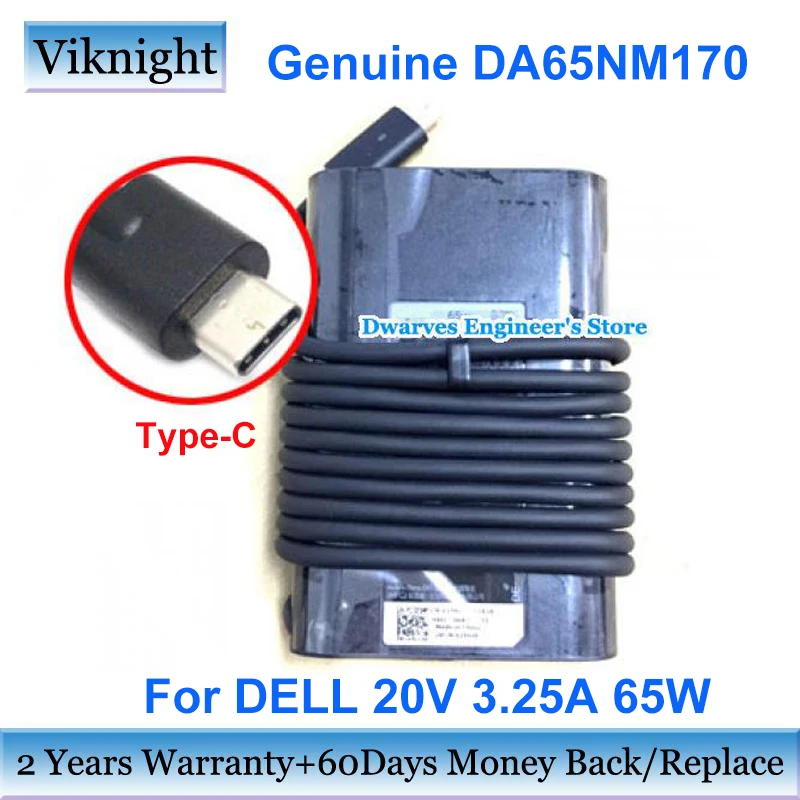 

Type-C DA65NM170 20V 3.25A Power Adapter Supply 15V 9V 5V 3A 2YK0F HDCY5 For Dell XPS12 9250 9550 9380 13 9350 YOGA 5 PRO 910