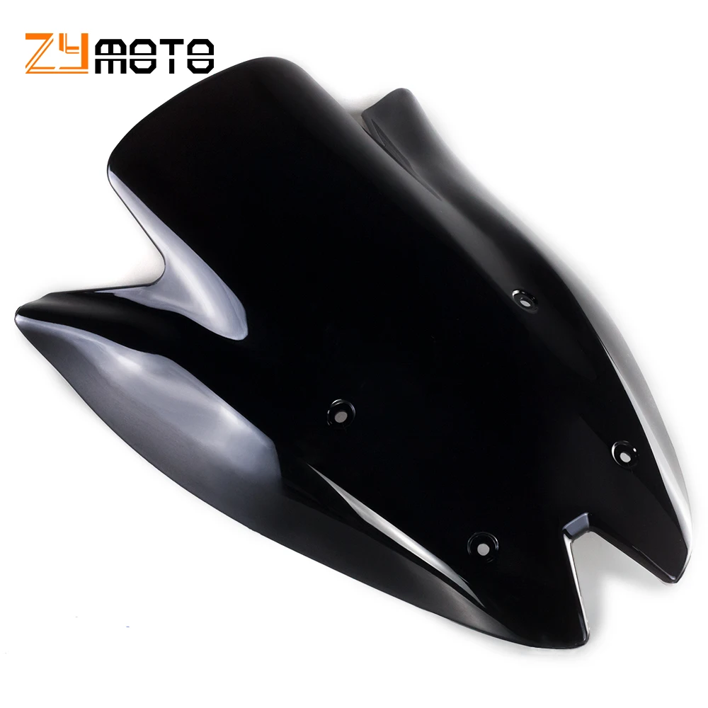 Windshield Windscreen Double Bubble Deflectors Black Clear color for Kawasaki Z1000 2010 2011 2012 2013 Z 1000