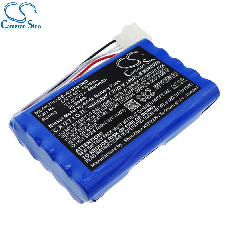 CameronSino Battery for Viasys Healthcare AVEA Ventilator 6068 fits 68339A AMED0013 Medical Replacement battery 4000mAh/96.00Wh