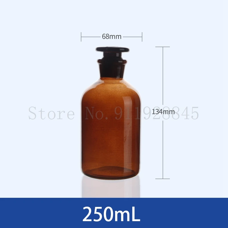 High Borosilicate Glass Brown Narrow-mouth Bottle Laboratory Transparent Large Mouth Reagent Bottle