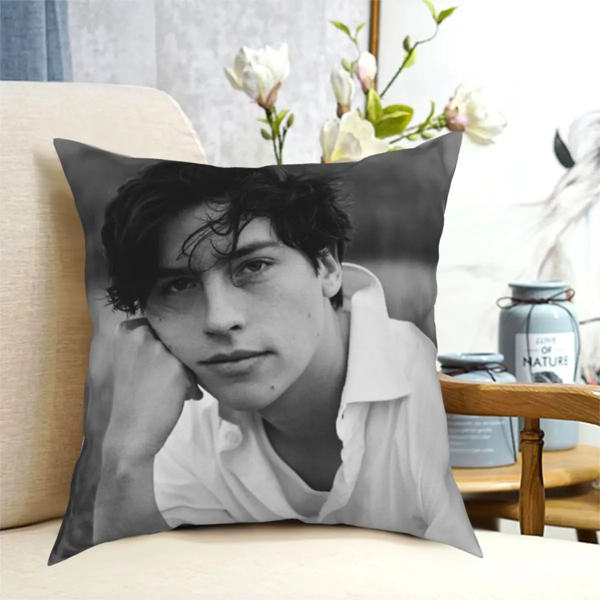 Cole Sprouse Square Pillowcase Printed Decorative Pillow Case for Home Cushion Cover 45*45cm