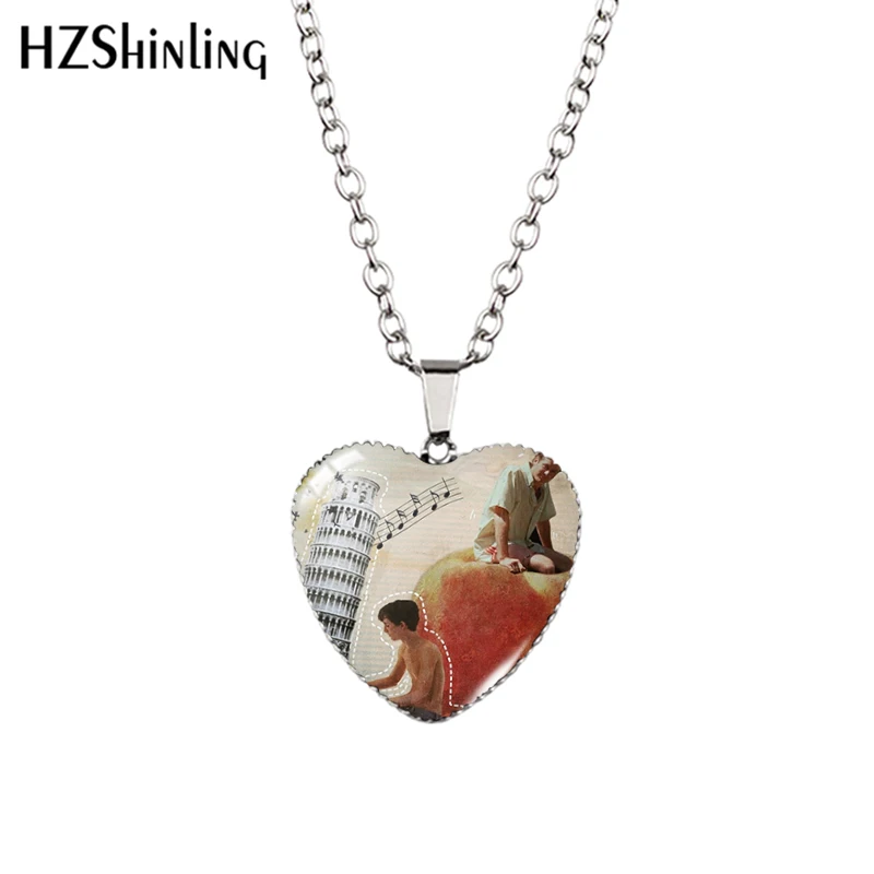 2020 New Call me by your name Pendant Necklace Glass Dome Photo Jewelry Elio Oliver Heart Pendants Necklaces