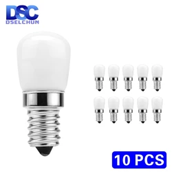 Ampoule de remplacement pour lustre halogène, lampe LED pour réfrigérateur, épis de maïs convaincu, AC 220V, blanc chaud, E14, 3W, 10 pièces par lot