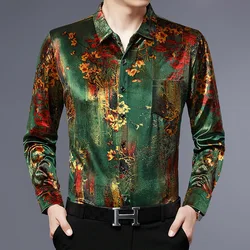 Camisa De manga larga con estampado 3D Digital para Hombre, ropa informal De alta calidad, cómoda y suave, a la moda, Primavera