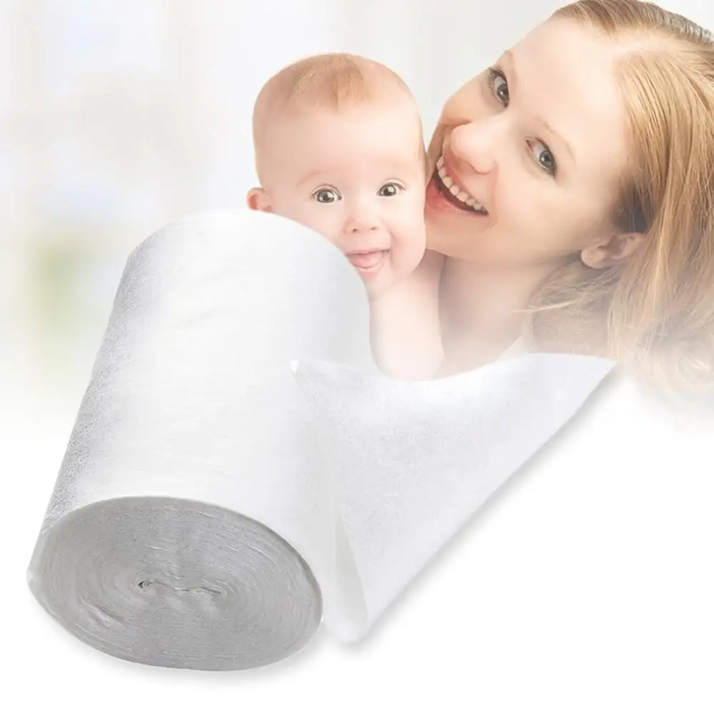 100 Sheets for 1 Roll Baby Flushable Biodegradable Disposable Cloth Nappy Diaper Bamboo Liners 100 Sheets for 1 Roll 18cmx30cm