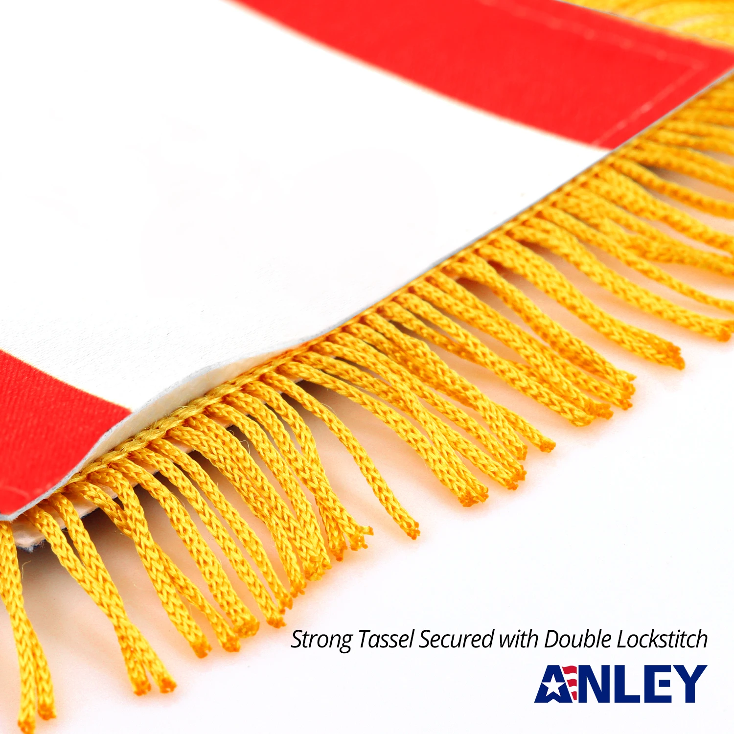 Anley 4 X 6 Inch Peru Fringy Window Hanging Flag - Fringed & Double Sided - Peruvian Hanging Flag with Suction Cup