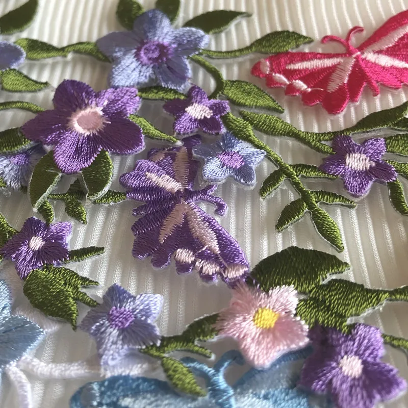 1 peça diy laço artesanato borboleta flor pano remendo buraco vestido decoração dança saia acessórios