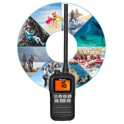 Recent RS-25M VHF 156-162MHz Marine Transceiver IP-X7 Waterproof Handheld Walkie Talkie Float Boat Vessel Talk Two Way Radio