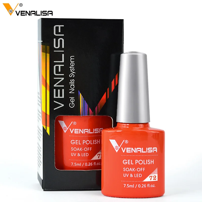 Venalisa-esmalte de uñas de Gel UV para manicura, barniz de laca de esmalte de uñas de Gel UV, Color neón brillante, 7,5 ml