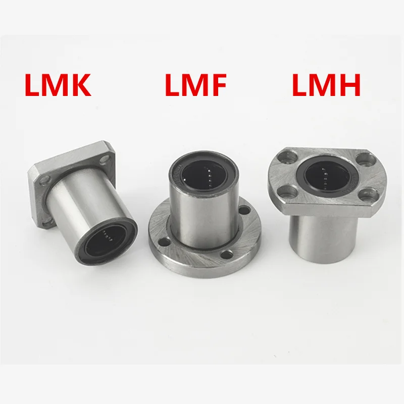 1 قطعة 8 مللي متر رمح LMF8UU LMK8UU LMH8UU شفة Lineer جلبة تحمل مع المطاط الأختام 8x15x24 مللي متر CNC 3D طباعة