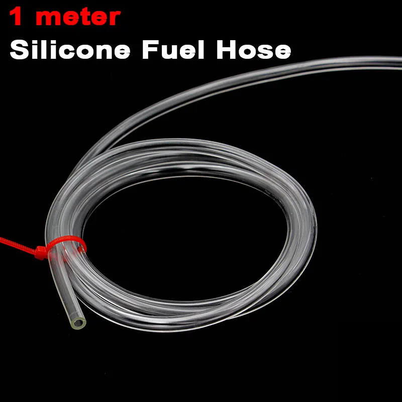 1 meter transparent white fuel hose 4.5mm*2.5mm fuel pipe used for fixed-wing gasoline engine RC aircraft fuel tank accessories