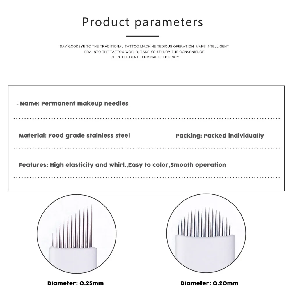 50 sztuk Microblading Tebori Blades igły igły do tatuażu igła do makijażu permanentnego 7/9/11/12/14/18/21 ręczne ostrza do brwi