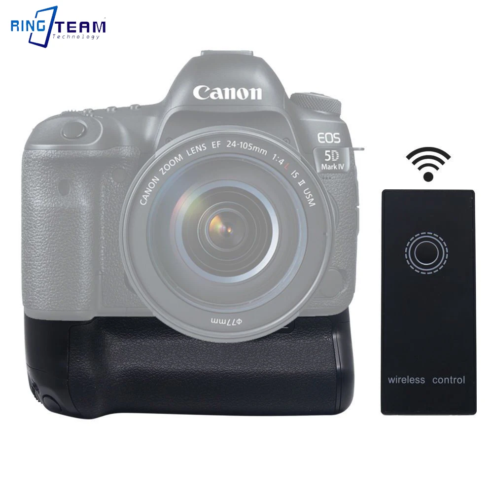 BG-E20RC Battery Grip for 5D Mark IV Work with Two LP-E6, Supports Vertical Shooting. With 2.4G Wireless Remote Control view 2