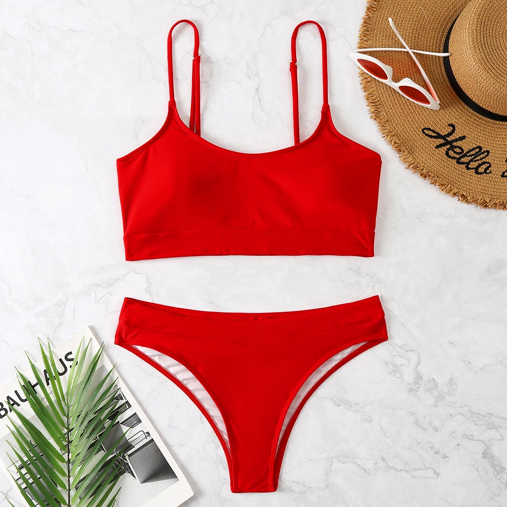 2021 new sexy bikini Brazilian beach suit push up bra combination swimsuit women's swimsuit