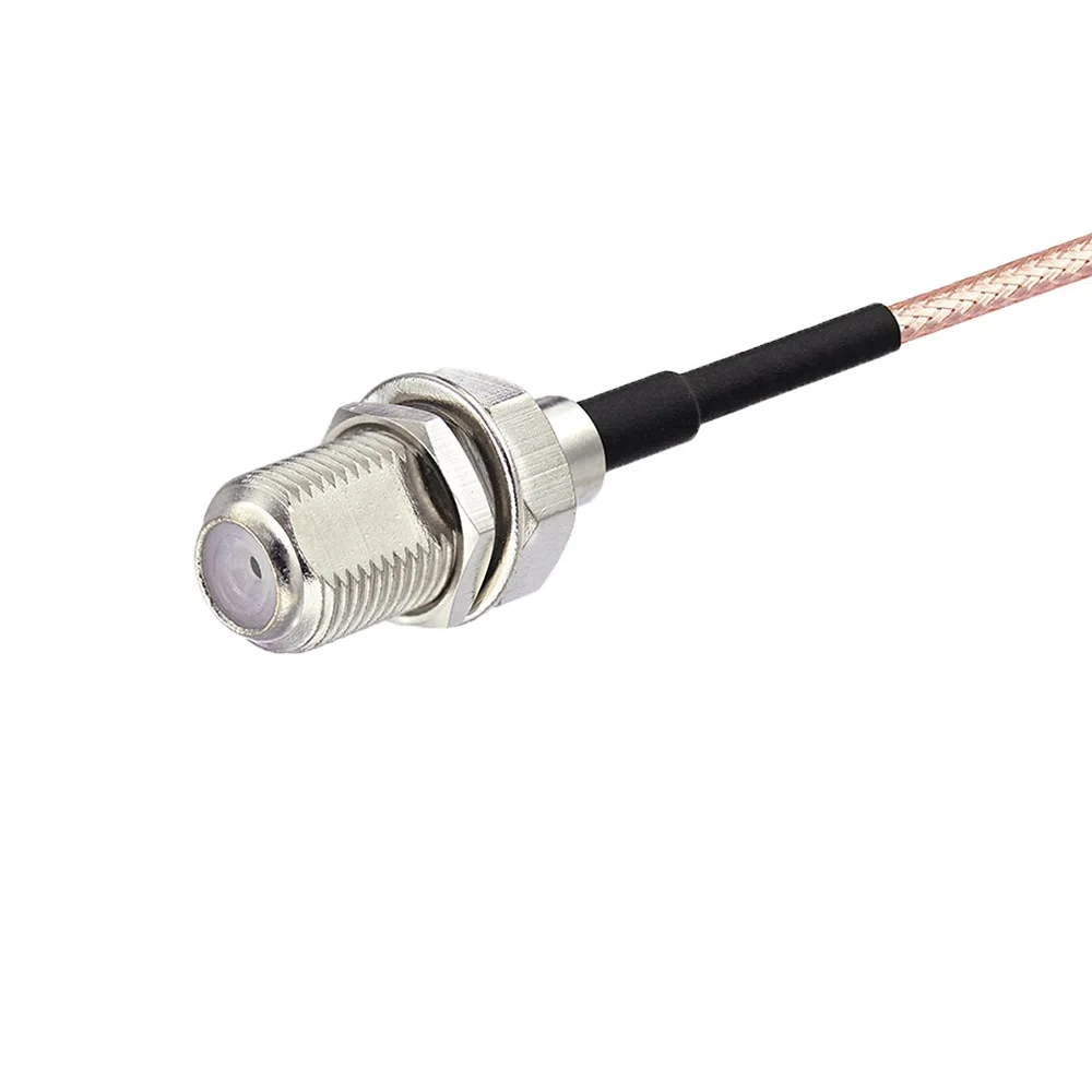 Eightwood RF Coaxial Coax Cable Assembly MCX Plug Male to F Jack Female RF Coaxial Connector 15cm  6''