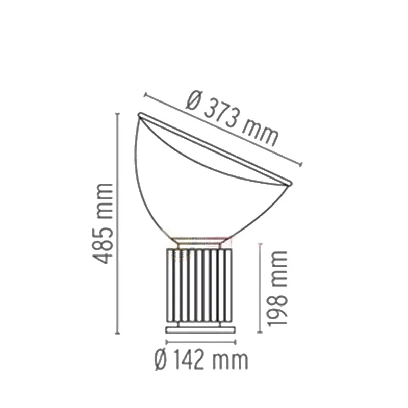 Nordic Modern Italian Creative Radar  LED Table Lamp Desk Lamp Lighting Bedside Lamp Lighting Book Bend