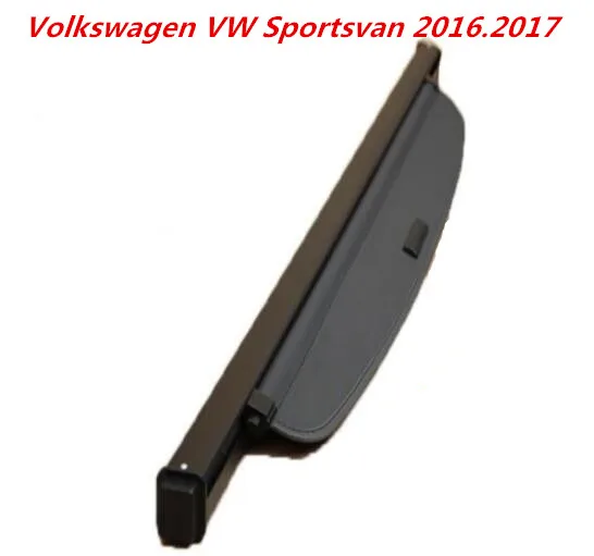 Car Rear Trunk Security Shield Cargo Cover For Volkswagen VW Sportsvan 2016 2017 2018 High Qualit  Black beige