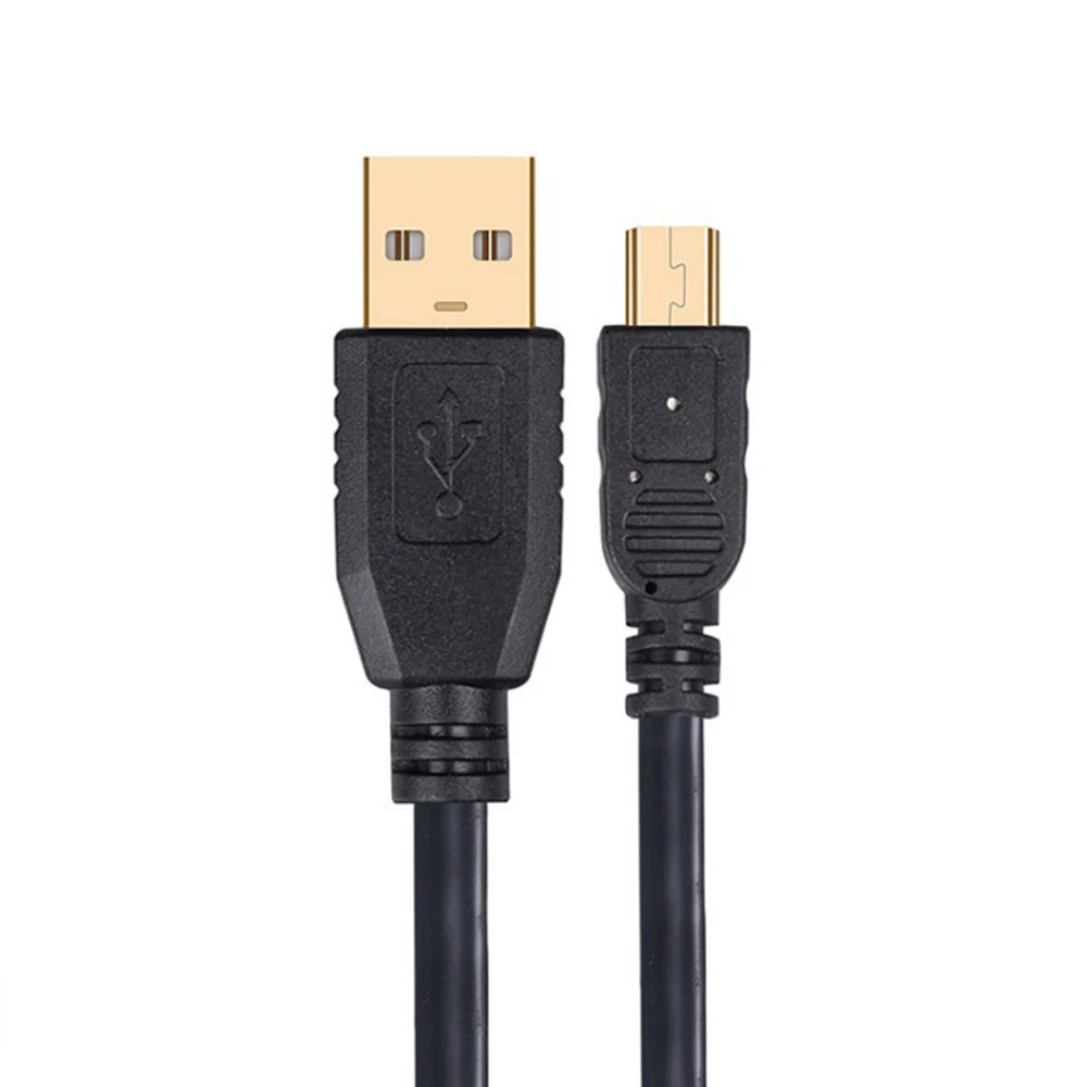 1.5M 2M 3M 5M 10M 20M 25M 30M 5Pin Mini USB Cable Fast Charging & Data Transfer for Surveillance IP Camera MP3 MP4 Network Card
