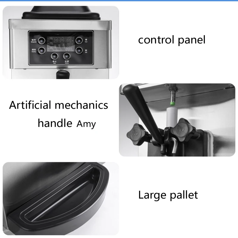 Draagbare kleine ijsmachine Zachte ijsmachine met enkele smaak 1100W yoghurtmachine